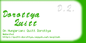 dorottya quitt business card